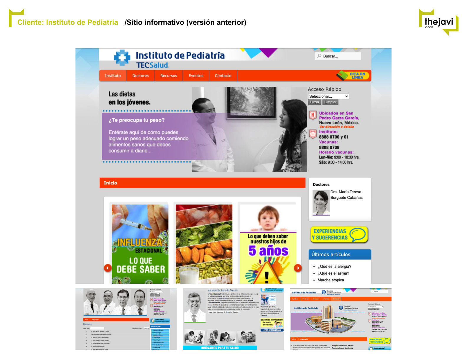 Instituto de Pediatría Sitio