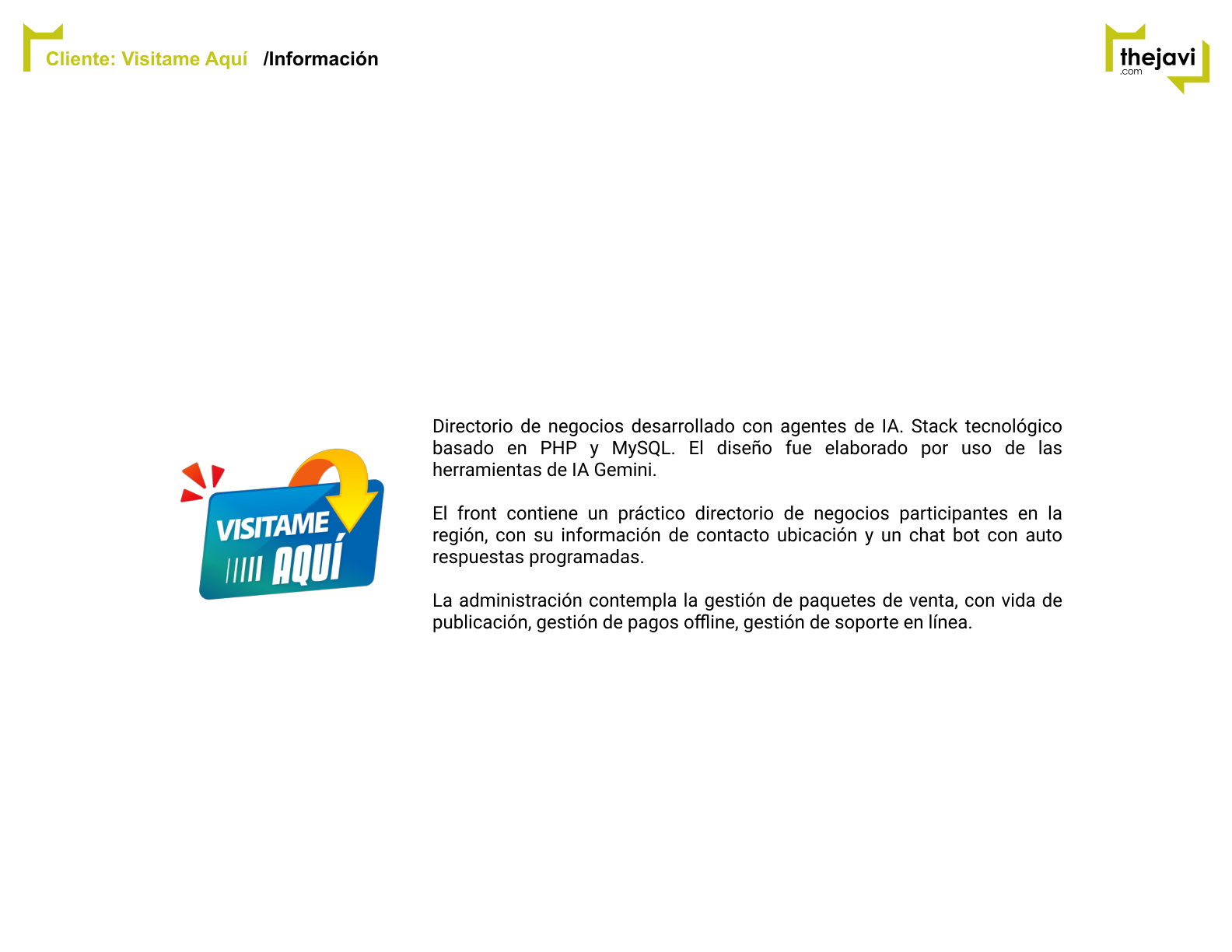 Visitame Aquí preview