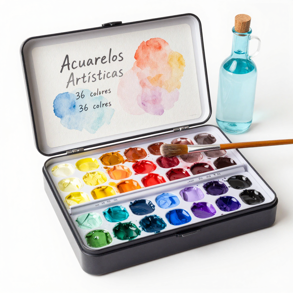 Set Acuarelas Artísticas 36 colores